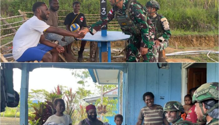 Satgas Yonif 521/DY Pererat Silaturahmi dengan Tokoh Masyarakat di Distrik Kobagma