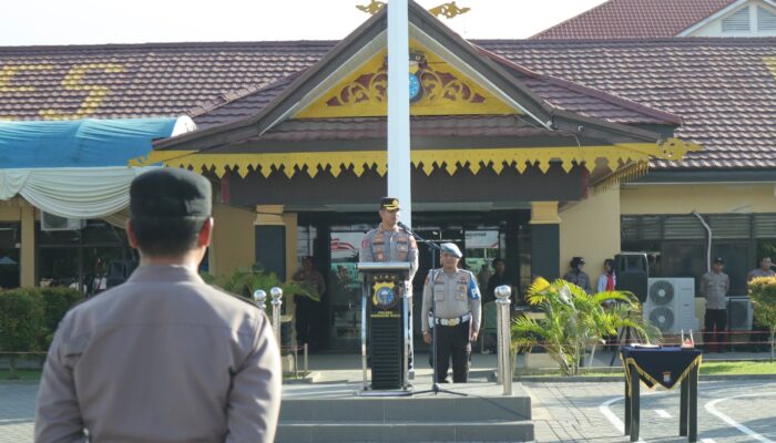 Dua Kapolsek Jajaran Polres Inhu Dirotasi, Ini Pesan Tegas Kapolres Saat Sertijab