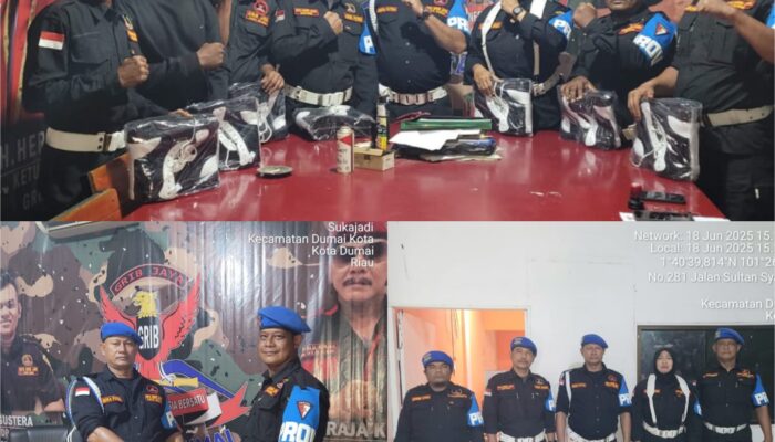 Indra Putra Tegaskan Komitmen Bangun GRIB JAYA Dumai, Serahkan Sepatu Provost sebagai Simbol Disiplin dan Loyalitas