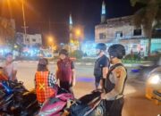 Tim RAGA Polres Pelalawan Gelar Patroli Rutin Antisipasi Tindak Pidana dan Geng Motor