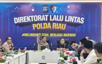 Ditlantas Polda Riau Sosialisasikan Rute, Pengamanan, dan Penutupan Jalan Riau Bhayangkara Run 2025