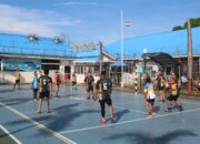 Tingkatkan Kesehatan Sekaligus Keceriaan, Warga Binaan Lapas Pekanbaru Semangat Bermain Voly