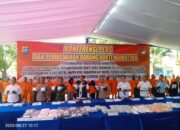 Polda Riau Tidak Akan Memberi Ruang Bagi Pelaku Narkotika, 121,5 kg Sabu Dimusnahkan