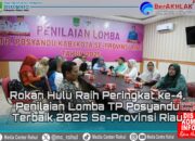 TP PKK Riau Gelar Penilaian Lomba TP Posyandu Terbaik 2025, Rokan Hulu Raih Peringkat Ke-4
