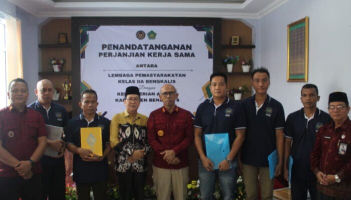 Komitmen Bersama, Lapas Bengkalis dan Kemenag Bangun Pembinaan Kepribadian Berbasis Agama