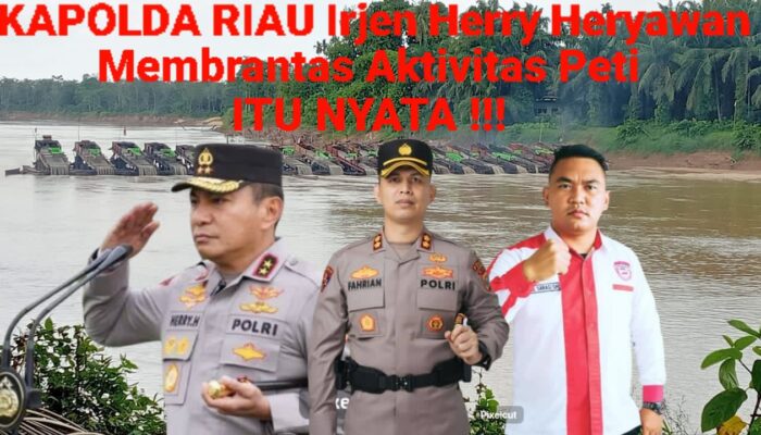 Atensi Kapolda Riau Irjen Herry Heryawan Dalam Membrantas Peti di inhu, Ketua Pemuda Lira Riau Daniel Saragi, Mendukung Penuh