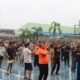 Meski Cuaca Mendung, Warga Binaan Lapas Kelas IIA Pekanbaru Tetap Semangat mengikuti Senam Pagi