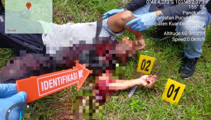 Polsek Kuantan Mudik Tangani Kasus Penganiayaan Hingga Tewas di Desa Muara Tobek