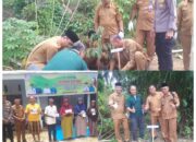 Tanam Pohon dan Tebar Bibit Ikan Gerakan Pasar Murah di Desa Teluk Aur