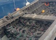 Bea Cukai Dumai Gagalkan Penyelundupan 3.750 Ban Bekas Asal Malaysia di Hari Kesaktian Pancasila