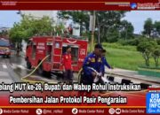 Jelang HUT ke-26, Bupati dan Wabup Rohul Instruksikan Pembersihan Jalan Protokol Pasir Pengaraian