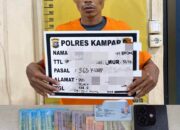 Bongkar Warung Kelontong, Pria di Desa Bukit Payung Ditangkap Polres Kampar
