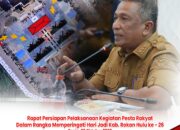 Bupati Anton Pimpin Rapat Finalisasi Malam Puncak Pesta Rakyat HUT ke-26 Rokan Hulu