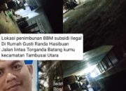 Kepada Yth Bapak Kapolda Riau,,!! Tangkap GUSTI RANDA HASIBUAN dan Tutup Gudang Penibunan BBM Ilegal Miliknya. Berlokasi Tidak Jauh Dari jln Lintas PT Torganda, Desa Kuala Beringin, Kabupaten Rohul