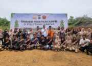 Polri dan Mahasiswa Bersatu Jaga Bumi, Polres Kampar Gaungkan Green Policing di Polkam, Tanam Mangga dan Jambu Bersama!