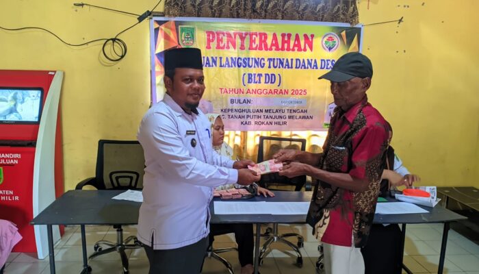 Kepenghuluan Melayu tengah kembali salurkan BLT DD tahap 2  untuk 29 keluarga penerima manfaat