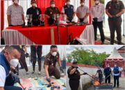 Kejari Dumai Hancurkan Barang Bukti Berbagai Perkara