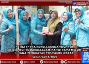 Ketua TP PKK Rohul Kunker Ke Kunto Darussalam, Panen Raya Melon dan Penguatan Posyandu Lestari