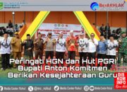 Bupati Anton Komitmen Berikan Kesejahteraan Guru