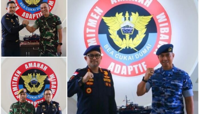 Bea Cukai Dumai Perkuat Pengawasan Melalui Sinergi Terpadu dengan Satuan TNI