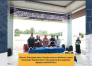 Bentuk Sinergitas dalam Pemberantasan Narkoba, Lapas Narkotika Rumbai Hadiri Pemusnahan Barang Bukti Narkoba di BNNP Riau