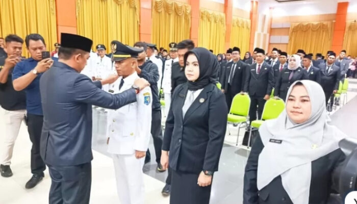 Pemkab Inhu Lantik 116 Pejabat Eselon III dan IV, Tiga Camat Bertahan dan Tiga Camat Dilantik Sebagai Sekcam