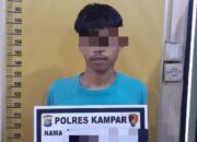 Polres Kampar Tangkap Anak Dibawah Umur di Tambang, Usai Cabuli Pacar 14 Tahun