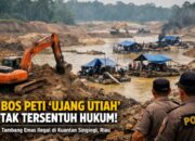 PETI Kuansing Kian Brutal, Nama Ujang Utiah Disebut “Big Boss” Tambang Ilegal yang Tak Pernah Tersentuh Hukum