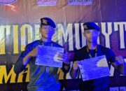 DUA PERSONEL PETARUNG MUAYTHAI BATALYON C PELOPOR SATU BRIMOB RIAU MENJUARAI KEJUARAAN DUMAI MUAYTHAI OPEN 2026