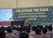 Cegah Geng dan Anarkisme, Kabag Ops Brimob Riau Bekali 244 Personil Tim RAGA dengan Perkap No. 1 Tahun 2009