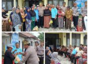 Jumat Berkah, Polsek Kampar Berbagi Rizki Kepada Warga Yang Kurang Mampu