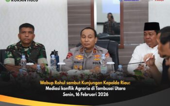 Wabup Rohul sambut Kunjungan Kapolda Riau: Mediasi konflik Agraria di Tambusai Utara