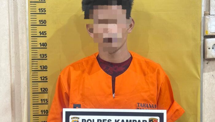 Polres Kampar Tangkap Pelaku Pencabulan, Masuk Rumah Korban Melalui Jendela