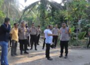 Kapolres Kampar Pantau Pembangunan Jembatan Lubuk Agung, Akses Masyarakat Segera Terbuka