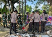 Brimob Polda Riau Gelar Karya Bakti, Tindaklanjuti Arahan Presiden Prabowo soal Gotong Royong dan Kebersihan Kota