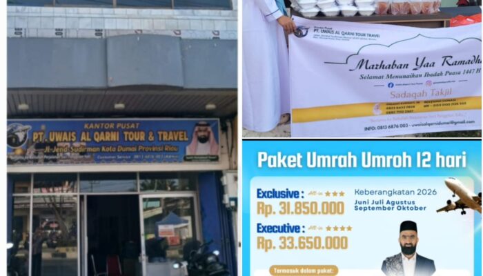 Hangatkan Ramadan, PT Pusat Uwais Al Qarni Dumai Berbagi Takjil untuk Pengendara