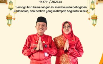 Syahrinaldi–Yusmanidar Serukan Persatuan di Idul Fitri, Minal Aidin Wal Faizin