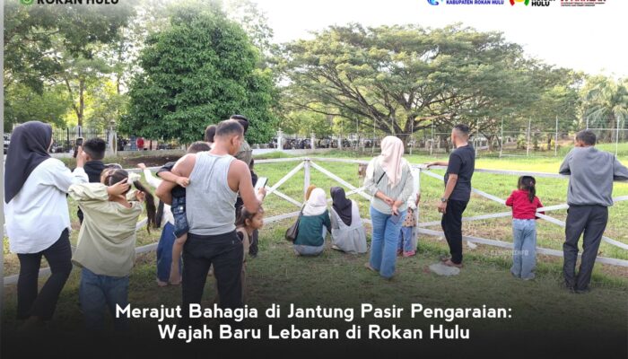 Komplek Pemda Rohul Jadi Titik Bahagia Warga Saat Lebaran