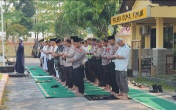 Polsek Dumai Timur Gelar Sholat Istisqo’ Untuk Mendapatkan Rahmat Serta Pertolongan Allah SWT