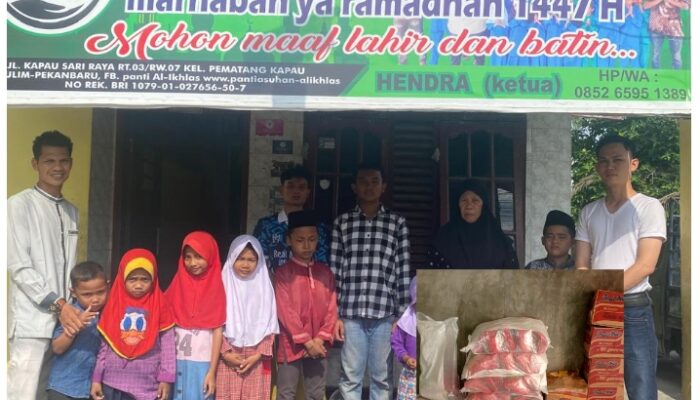 Media Garudasakti.id Salurkan 40 Paket Sembako ke Panti Asuhan Al-Ikhlas dan Kaum Dhuafa di Pekanbaru