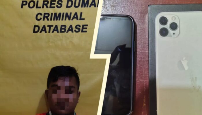Polsek Dumai Timur Kembali Sukses Ungkap Kasus Tindak Pidana Pencurian, Pelaku Diamankan Bersama Barang Bukti