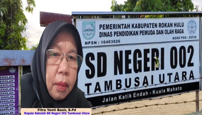 Isu Miring,!! ‘FYB’ Kepsek SD Negeri 002 Tambusai Utara Bantah dan Klarifikasi Terkait Isu Dugaan Penyelewengan Dana BOS