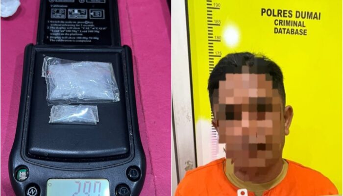 Polres Dumai Kembali Ungkap Kasus Narkotika Jenis Shabu, 1 Orang Ditangkap