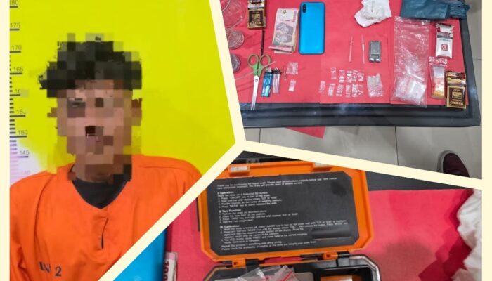 Polsek Bukit Kapur Ringkus Pengedar Sabu, 13 Paket Diamankan