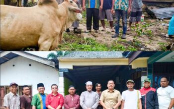 Gerindra Dumai Kepedulian Idul Adha, Johannes Serahkan Sapi Kurban untuk Masyarakat