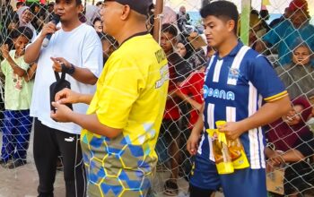 Final turnamen futsal piala Kapolsek  SE kecamatan TPTM, Anggota dewan fraksi Golkar Raja hot siregar,  apresiasi Kapolres  Rohil serta Kapolsek TPTM