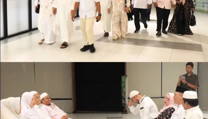 DPRD Dumai Sambut Kepulangan Jamaah Haji dari Tanah Suci, Kawal Pemulangan Hingga Tiba di Kampung Halaman