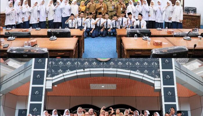 Siswa MTs Nurul Wahid Antusias Belajar Fungsi DPRD di Gedung Dewan Dumai