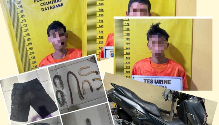 Polsek Bukit Kapur Ringkus Tiga Komplotan Pencuri Kabel Tower Telekomunikasi di Dumai