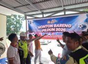 Piala Dunia Jadi Pemersatu! Nobar Polsek Dumai Barat Hadirkan Kebersamaan Polri dan Masyarakat